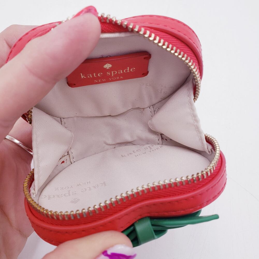 Kate Spade KG649 Strawberry Dreams Coin Purse Keychain - Picture 6 of 11